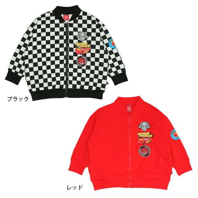 【ベビードール】カーズ スウェットジャケット 0718K / ベビーサイズ キッズ トップス 長袖 アウター 羽織り ブルゾン ポケットあり 春秋冬