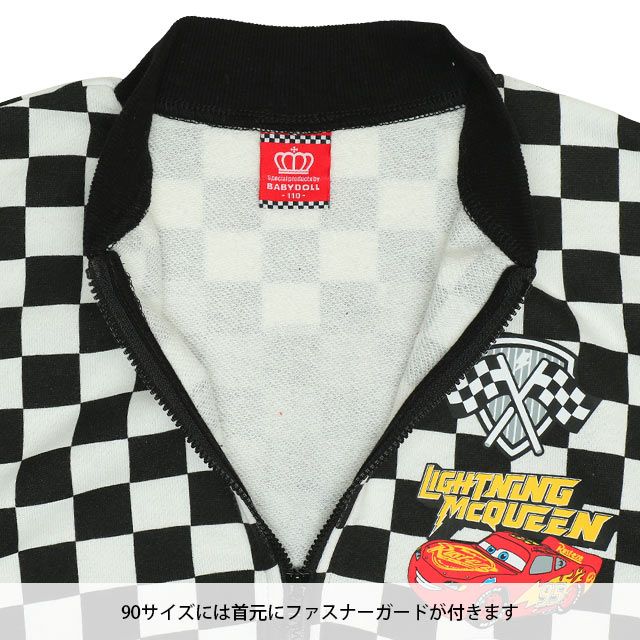 【ベビードール】カーズ スウェットジャケット 0718K / ベビーサイズ キッズ トップス 長袖 アウター 羽織り ブルゾン ポケットあり 春秋冬