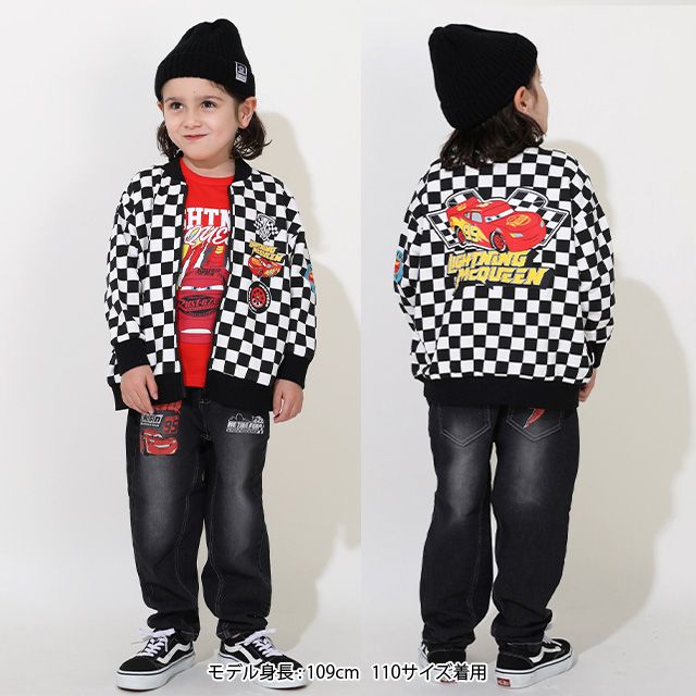 【ベビードール】カーズ スウェットジャケット 0718K / ベビーサイズ キッズ トップス 長袖 アウター 羽織り ブルゾン ポケットあり 春秋冬