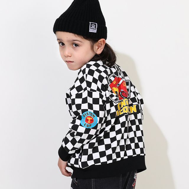 【ベビードール】カーズ スウェットジャケット 0718K / ベビーサイズ キッズ トップス 長袖 アウター 羽織り ブルゾン ポケットあり 春秋冬