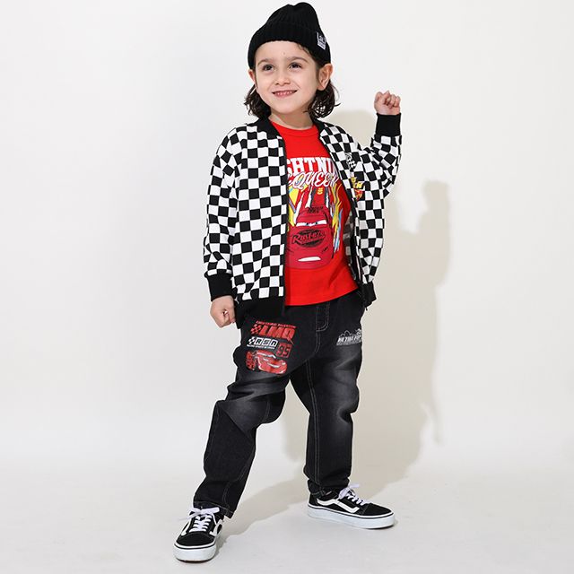 【ベビードール】カーズ スウェットジャケット 0718K / ベビーサイズ キッズ トップス 長袖 アウター 羽織り ブルゾン ポケットあり 春秋冬