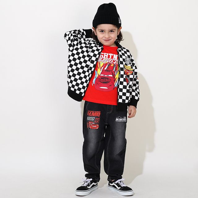 【ベビードール】カーズ スウェットジャケット 0718K / ベビーサイズ キッズ トップス 長袖 アウター 羽織り ブルゾン ポケットあり 春秋冬