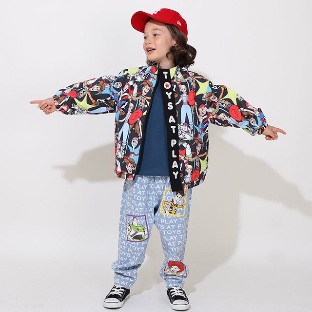 【ベビードール】トイ・ストーリー 【合体】ウィンドブレーカー 0724K / ベビーサイズ キッズ トップス 長袖 アウター 羽織り ブルゾン 撥水加工 別売のボアアウターとドッキング（合体）して冬でも大活躍