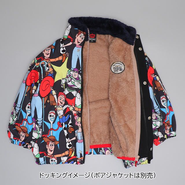 【ベビードール】トイ・ストーリー 【合体】ウィンドブレーカー 0724K / ベビーサイズ キッズ トップス 長袖 アウター 羽織り ブルゾン 撥水加工 別売のボアアウターとドッキング（合体）して冬でも大活躍