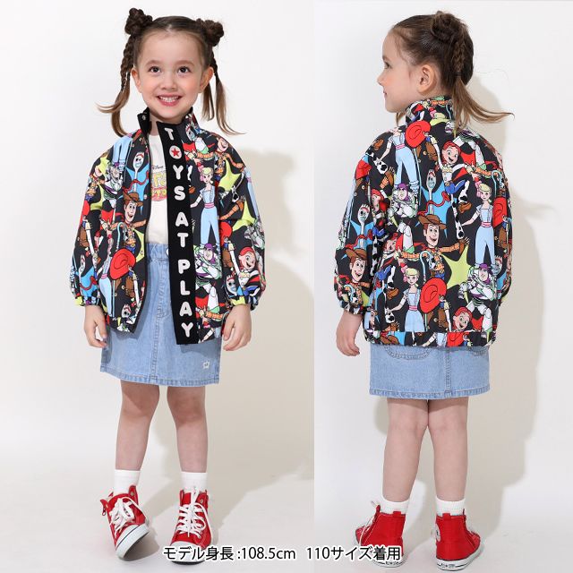 【ベビードール】トイ・ストーリー 【合体】ウィンドブレーカー 0724K / ベビーサイズ キッズ トップス 長袖 アウター 羽織り ブルゾン 撥水加工 別売のボアアウターとドッキング（合体）して冬でも大活躍