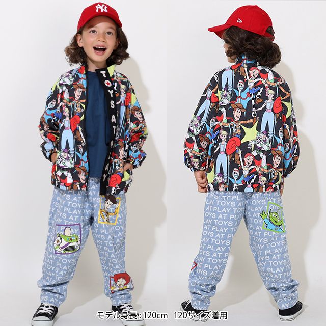 【ベビードール】トイ・ストーリー 【合体】ウィンドブレーカー 0724K / ベビーサイズ キッズ トップス 長袖 アウター 羽織り ブルゾン 撥水加工 別売のボアアウターとドッキング（合体）して冬でも大活躍