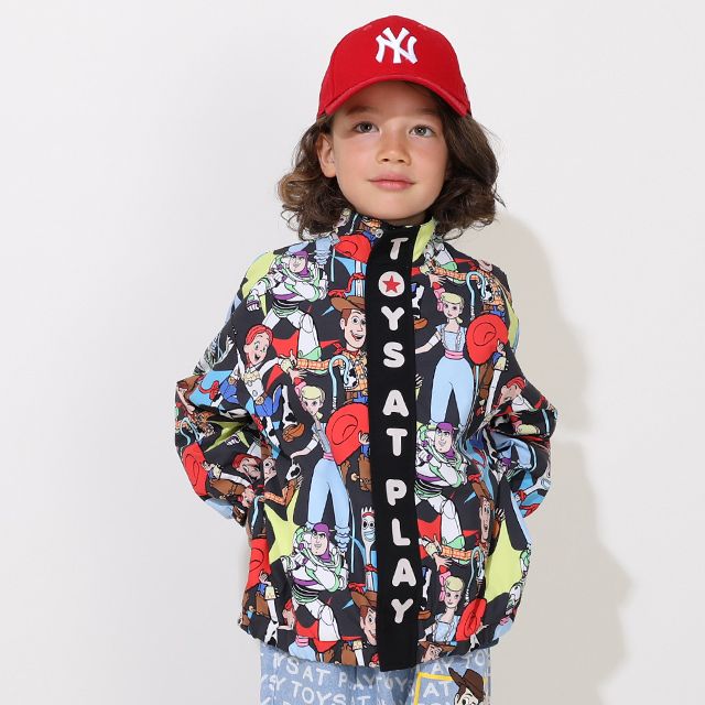 【ベビードール】トイ・ストーリー 【合体】ウィンドブレーカー 0724K / ベビーサイズ キッズ トップス 長袖 アウター 羽織り ブルゾン 撥水加工 別売のボアアウターとドッキング（合体）して冬でも大活躍