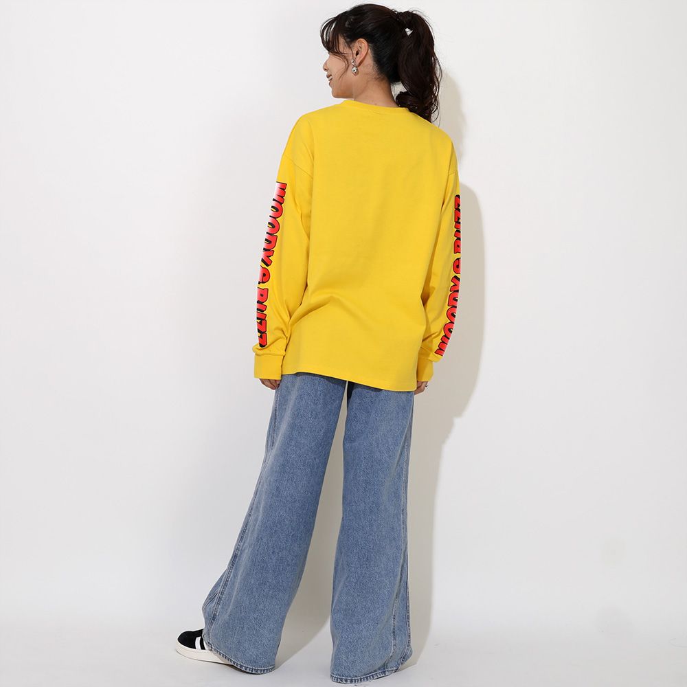 【ベビードール】ウッディ バズ 親子お揃い リブロンT 0725A / 大人 ユニセックス 男女兼用 リンクコーデ ペアルック 親子コーデ トップス 長袖 クルーネック カットソー 天竺素材