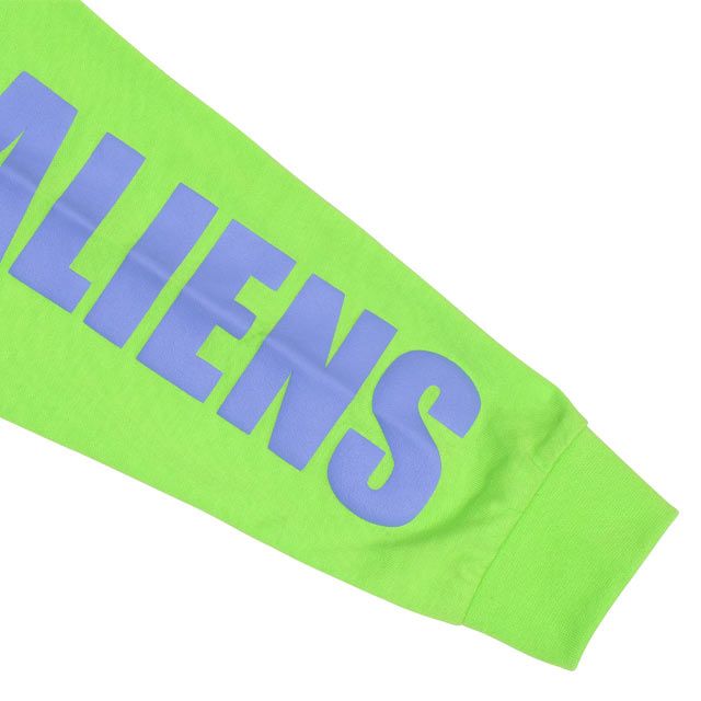 【ベビードール】バズ リトルグリーンメン 切り替えキャラクターロンT 0726K / ベビーサイズ キッズ トップス 長袖 Tシャツ クルーネック カットソー 天竺素材