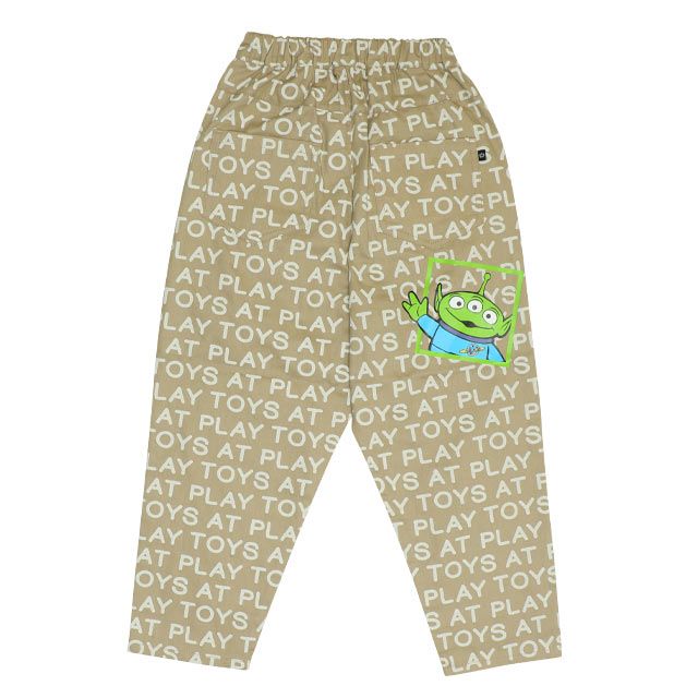 【ベビードール】トイ・ストーリー 抜染キャラクターデニムロングパンツ 0727K / ベビーサイズ キッズ ボトムス 長ズボン ジーパン ジーンズ テーパードパンツ ウエスト総ゴム ゴム穴付き ゆったり 楽ちん ウッディ バズ ジェシー リトルグリーンメン