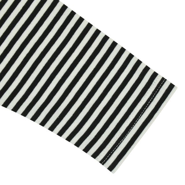 【ベビードール】バズ 親子お揃い 重ね着風ロンT 0733K / ベビーサイズ キッズ トップス 長袖 Tシャツ クルーネック カットソー レイヤード風 リンクコーデ ペアルック 親子コーデ 天竺素材 ボーダー