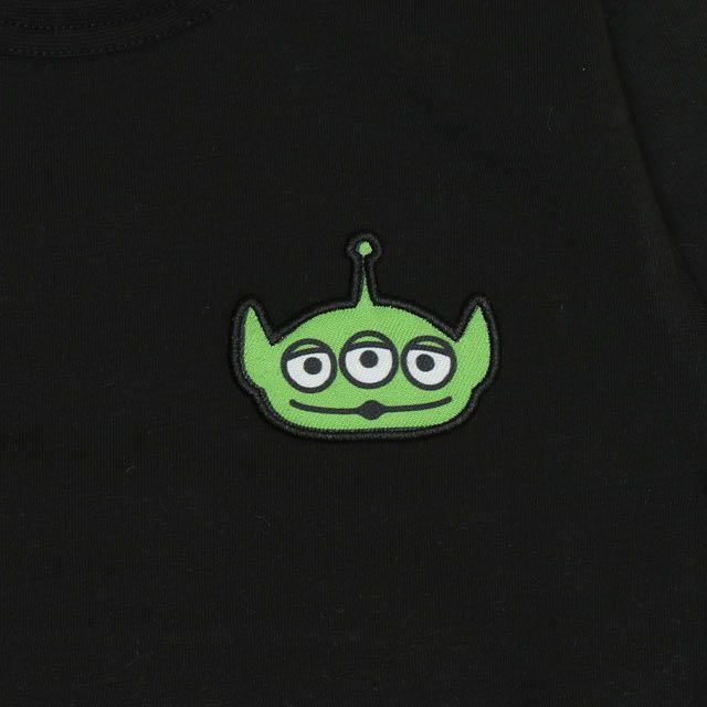 【ベビードール】リトルグリーンメン 親子お揃い 重ね着風ロンT 0733K / ベビーサイズ キッズ トップス 長袖 Tシャツ クルーネック カットソー レイヤード風 リンクコーデ ペアルック 親子コーデ 天竺素材 ボーダー