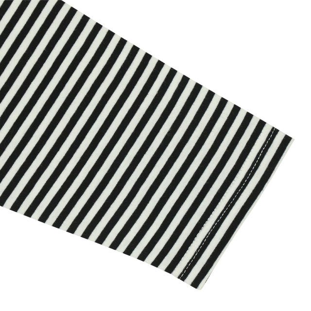 【ベビードール】バズ 親子お揃い 重ね着風ロンT 0733A / 大人 ユニセックス 男女兼用 リンクコーデ ペアルック 親子コーデ トップス 長袖 クルーネック カットソー レイヤード風 天竺素材 ボーダー