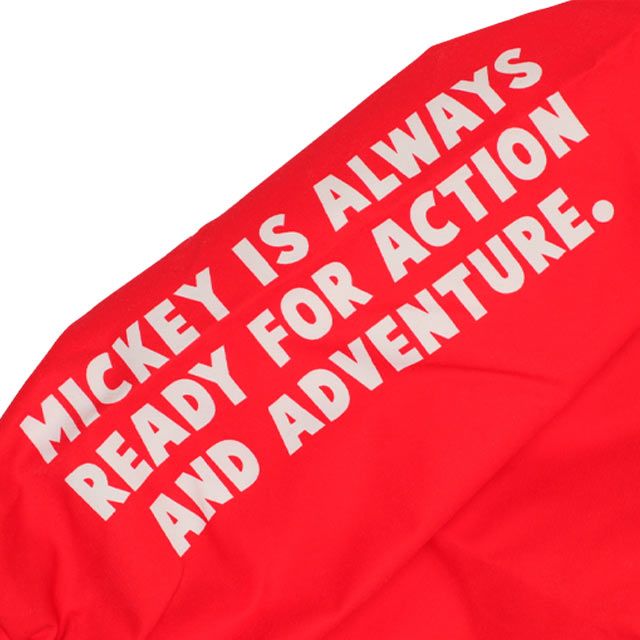 【ベビードール】ミッキー BIGキャラクター【合体】ウインドブレーカー 0761K / ベビーサイズ キッズ トップス 長袖 アウター 羽織り ブルゾン 撥水加工 別売のボアアウターとドッキング（合体）して冬でも大活躍