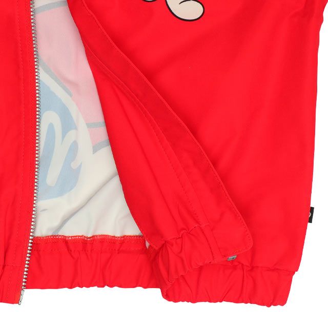 【ベビードール】ミッキー BIGキャラクター【合体】ウインドブレーカー 0761K / ベビーサイズ キッズ トップス 長袖 アウター 羽織り ブルゾン 撥水加工 別売のボアアウターとドッキング（合体）して冬でも大活躍