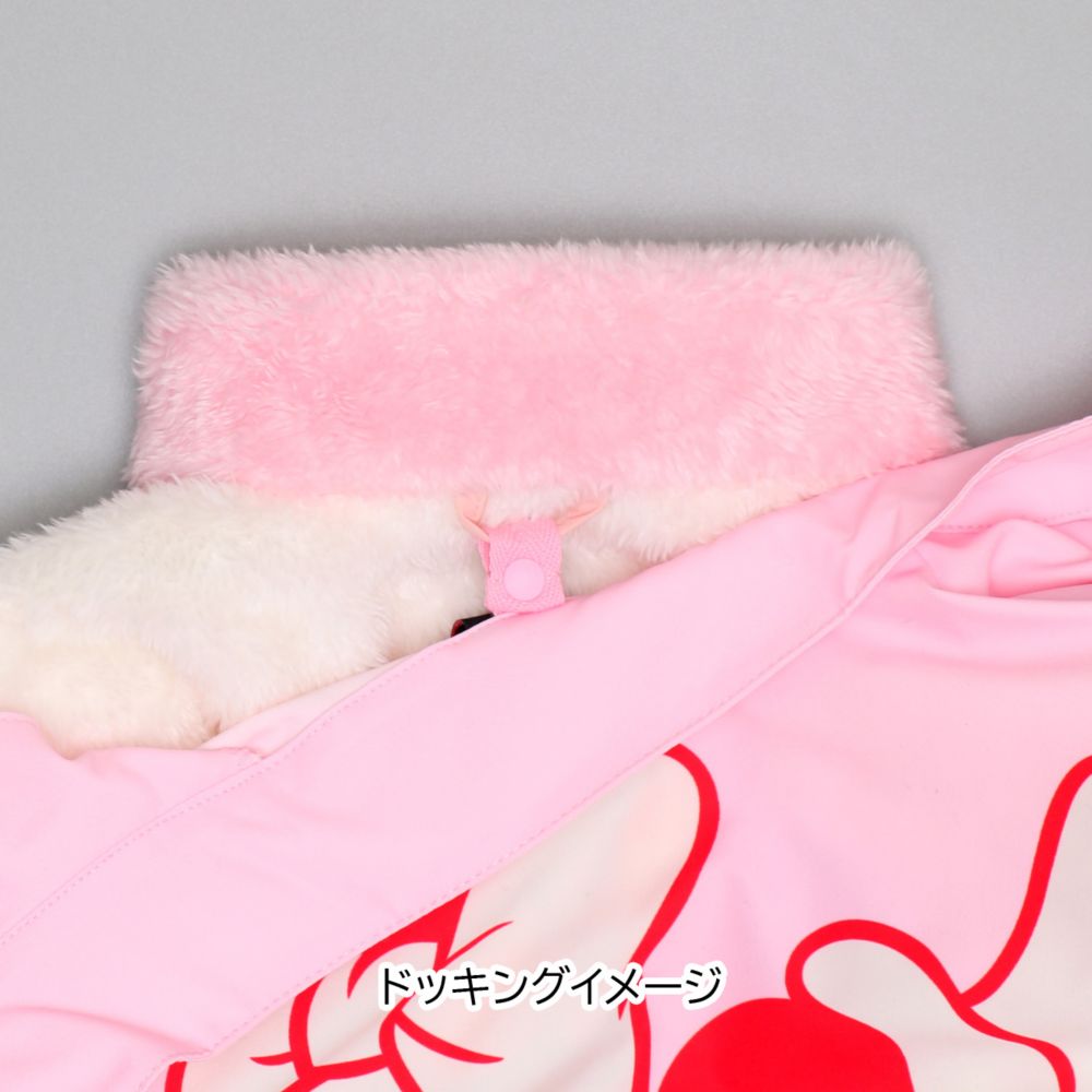 【ベビードール】ミッキー BIGキャラクター【合体】ウインドブレーカー 0761K / ベビーサイズ キッズ トップス 長袖 アウター 羽織り ブルゾン 撥水加工 別売のボアアウターとドッキング（合体）して冬でも大活躍