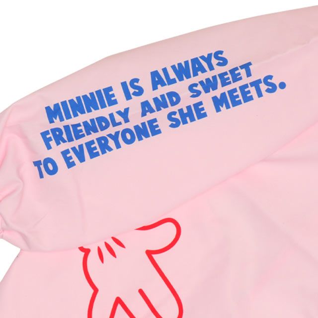 【ベビードール】ミニー BIGキャラクター【合体】ウインドブレーカー 0761K / ベビーサイズ キッズ トップス 長袖 アウター 羽織り ブルゾン 撥水加工 別売のボアアウターとドッキング（合体）して冬でも大活躍