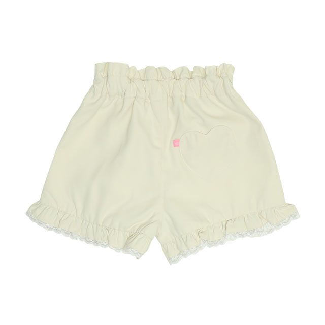 【ベビードール】アナ エルサ プリンセス / フリルショートパンツ 0771K / キッズ ベビーサイズ ボトムス 短パン レース フリル ウエスト総ゴム ゴム穴付き フェイクボタン シワになりにくい 速乾 ガーリー ハート