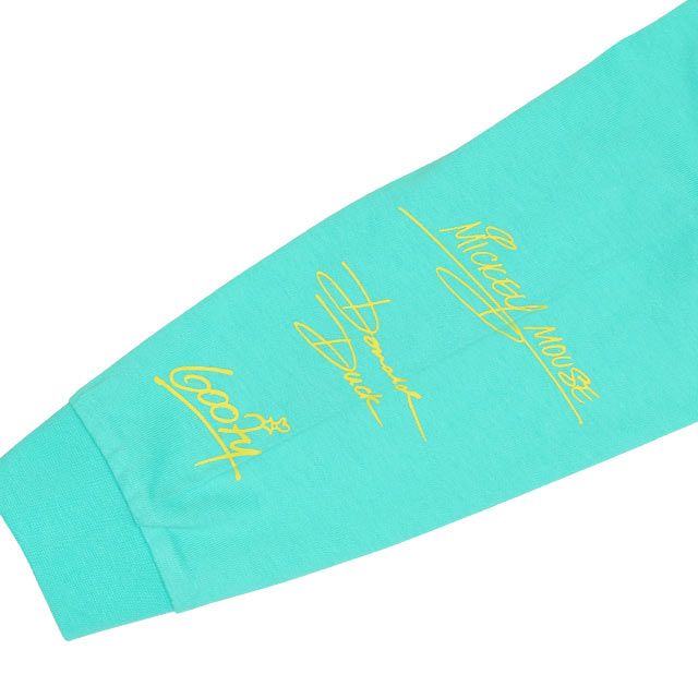 【ベビードール】ミッキー＆フレンズ 親子お揃い キャラクター集合ロンT 0767K / ベビーサイズ キッズ トップス 長袖 Tシャツ リンクコーデ ペアルック 親子コーデ 天竺素材