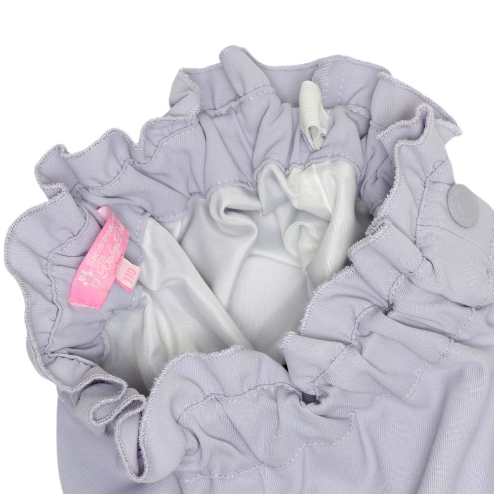 【ベビードール】ラプンツェル アリエル ベル プリンセス / フリルショートパンツ 0771K / キッズ ベビーサイズ ボトムス 短パン レース フリル ウエスト総ゴム ゴム穴付き フェイクボタン シワになりにくい 速乾 ガーリー ハート