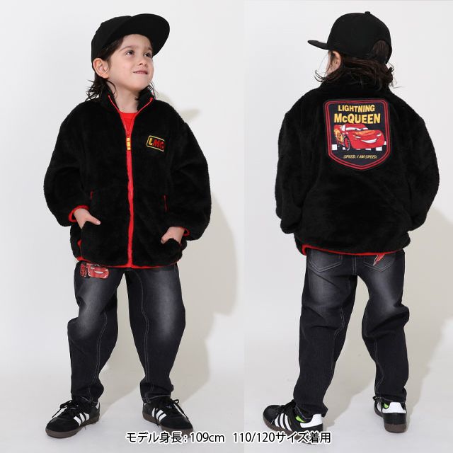 【ベビードール】カーズ 【合体】ボアジャケット 0796K / ベビーサイズ キッズ トップス 長袖 アウター 羽織り ブルゾン もこもこ 別売のウィンドブレーカーとドッキング（合体）してさらにあったか