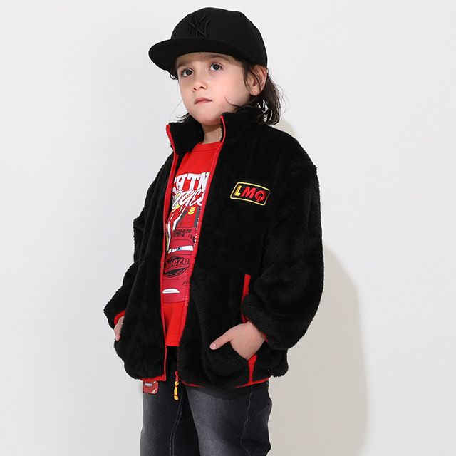 【ベビードール】カーズ 【合体】ボアジャケット 0796K / ベビーサイズ キッズ トップス 長袖 アウター 羽織り ブルゾン もこもこ 別売のウィンドブレーカーとドッキング（合体）してさらにあったか