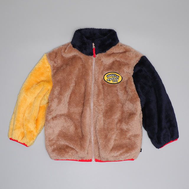 【ベビードール】トイ・ストーリー 【合体】ボアジャケット 0797K / ベビーサイズ キッズ トップス 長袖 アウター 羽織り ブルゾン もこもこ 別売のウィンドブレーカーとドッキング（合体）してさらにあったか