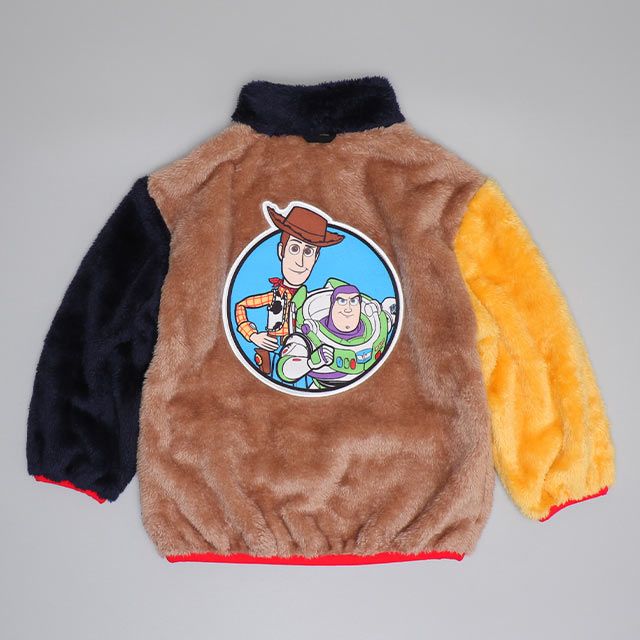 【ベビードール】トイ・ストーリー 【合体】ボアジャケット 0797K / ベビーサイズ キッズ トップス 長袖 アウター 羽織り ブルゾン もこもこ 別売のウィンドブレーカーとドッキング（合体）してさらにあったか