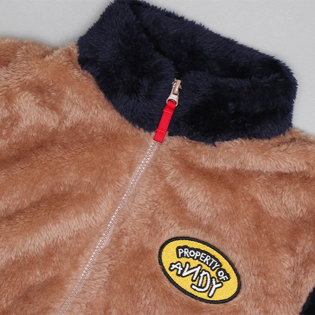 【ベビードール】トイ・ストーリー 【合体】ボアジャケット 0797K / ベビーサイズ キッズ トップス 長袖 アウター 羽織り ブルゾン もこもこ 別売のウィンドブレーカーとドッキング（合体）してさらにあったか