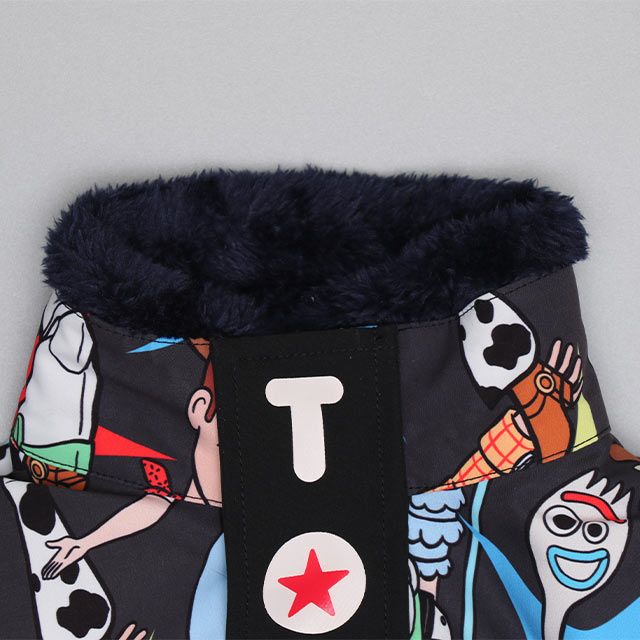 【ベビードール】トイ・ストーリー 【合体】ボアジャケット 0797K / ベビーサイズ キッズ トップス 長袖 アウター 羽織り ブルゾン もこもこ 別売のウィンドブレーカーとドッキング（合体）してさらにあったか