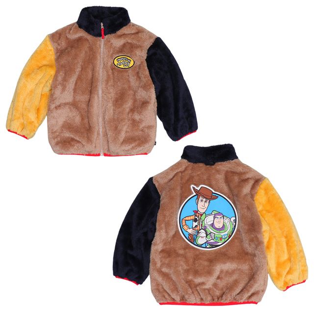【ベビードール】トイ・ストーリー 【合体】ボアジャケット 0797K / ベビーサイズ キッズ トップス 長袖 アウター 羽織り ブルゾン もこもこ 別売のウィンドブレーカーとドッキング（合体）してさらにあったか