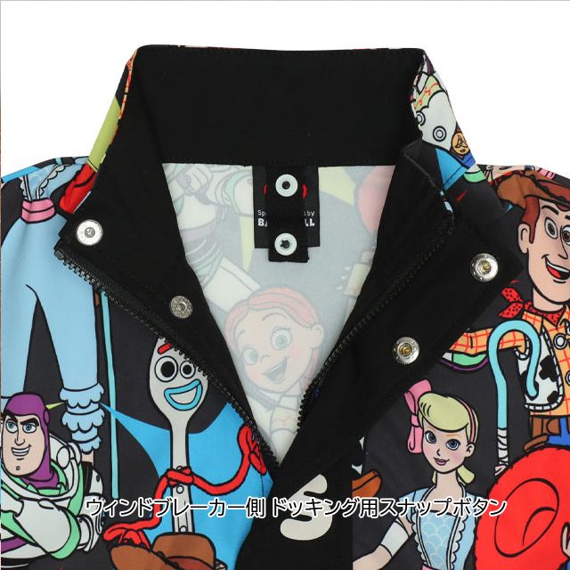【ベビードール】トイ・ストーリー 【合体】ボアジャケット 0797K / ベビーサイズ キッズ トップス 長袖 アウター 羽織り ブルゾン もこもこ 別売のウィンドブレーカーとドッキング（合体）してさらにあったか