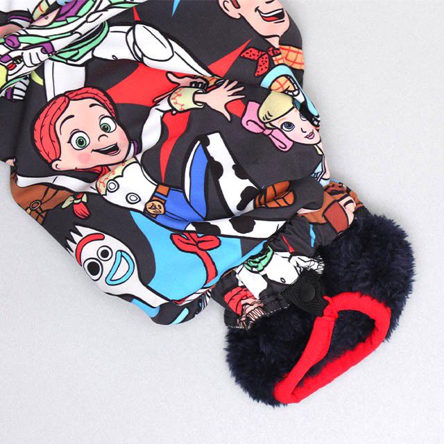 【ベビードール】トイ・ストーリー 【合体】ボアジャケット 0797K / ベビーサイズ キッズ トップス 長袖 アウター 羽織り ブルゾン もこもこ 別売のウィンドブレーカーとドッキング（合体）してさらにあったか