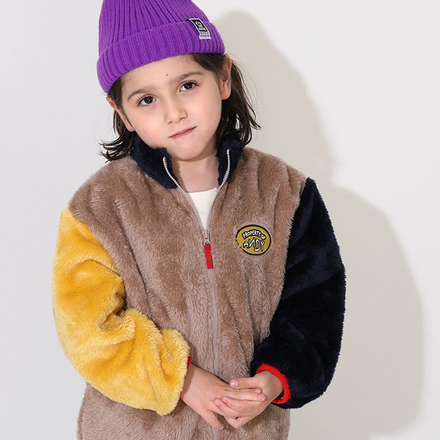 【ベビードール】トイ・ストーリー 【合体】ボアジャケット 0797K / ベビーサイズ キッズ トップス 長袖 アウター 羽織り ブルゾン もこもこ 別売のウィンドブレーカーとドッキング（合体）してさらにあったか