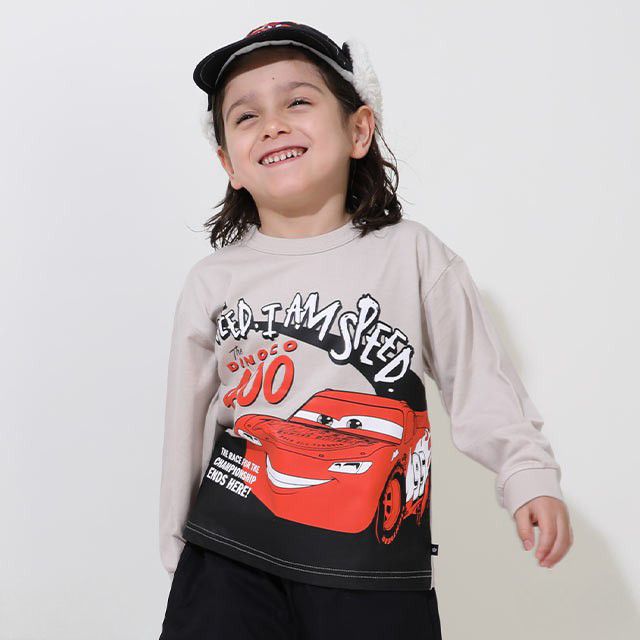 【ベビードール】マックィーン キャラロンT 0805K / ベビーサイズ キッズ トップス 長袖 Tシャツ 天竺素材