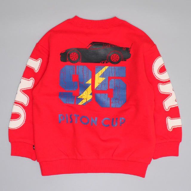 【ベビードール】カーズ 親子お揃い 袖貼り付けトレーナー 0809K / ベビーサイズ キッズ トップス 長袖 トレーナー スウェット 春秋冬 リンクコーデ ペアルック 親子コーデ