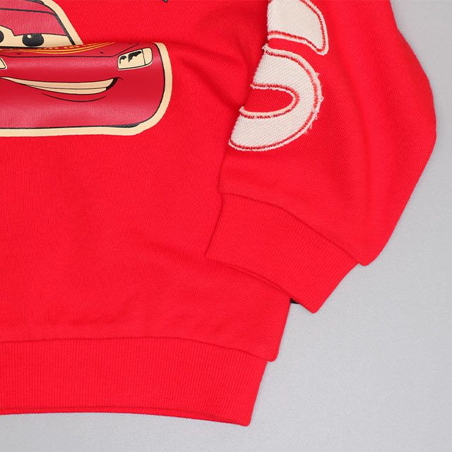 【ベビードール】カーズ 親子お揃い 袖貼り付けトレーナー 0809K / ベビーサイズ キッズ トップス 長袖 トレーナー スウェット 春秋冬 リンクコーデ ペアルック 親子コーデ