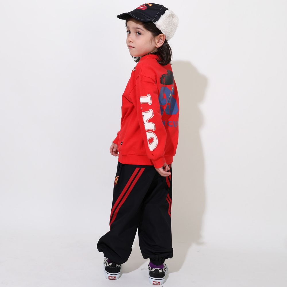 【ベビードール】カーズ 親子お揃い 袖貼り付けトレーナー 0809K / ベビーサイズ キッズ トップス 長袖 トレーナー スウェット 春秋冬 リンクコーデ ペアルック 親子コーデ