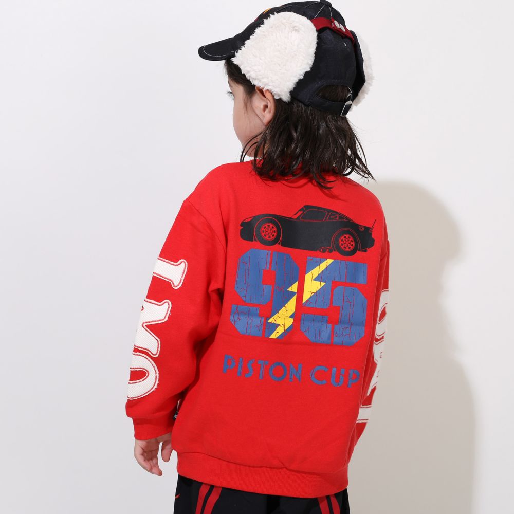 【ベビードール】カーズ 親子お揃い 袖貼り付けトレーナー 0809K / ベビーサイズ キッズ トップス 長袖 トレーナー スウェット 春秋冬 リンクコーデ ペアルック 親子コーデ