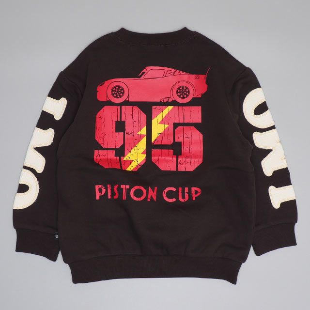 【ベビードール】カーズ 親子お揃い 袖貼り付けトレーナー 0809K / ベビーサイズ キッズ トップス 長袖 トレーナー スウェット 春秋冬 リンクコーデ ペアルック 親子コーデ