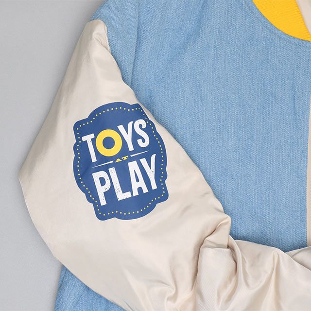 【ベビードール】トイ・ストーリー 親子お揃い MA-1ブルゾン 0824A / 大人 ユニセックス 男女兼用 リンクコーデ ペアルック 親子コーデ トップス 長袖 中綿 アウター ブルゾン ジャケット 羽織り デニム スリンキー ブルズアイ