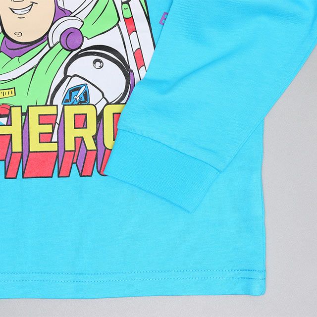 【ベビードール】バズ 親子お揃い ポップキャラクターロンT 0826K / ベビーサイズ キッズ リンクコーデ ペアルック 親子コーデ トップス 長袖 Tシャツ クルーネック カットソー 天竺素材