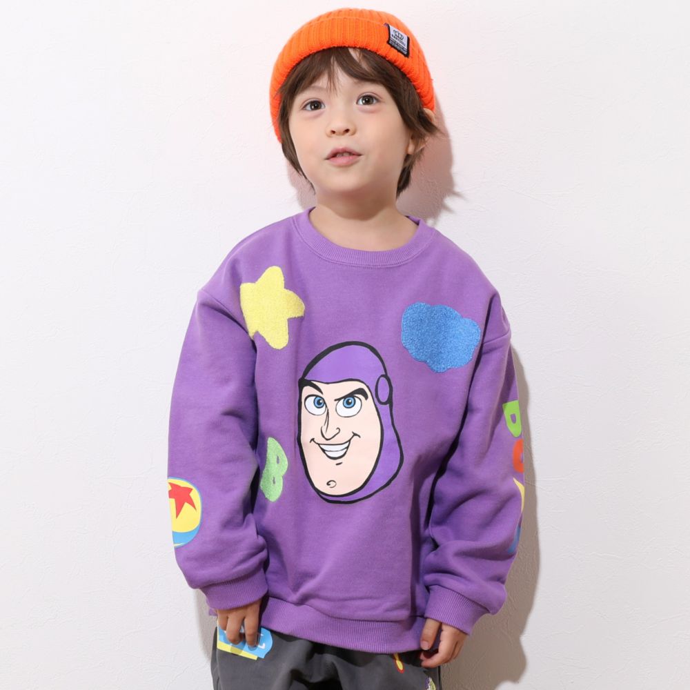 【ベビードール】バズ キャラクターサガラロゴトレーナー 0828K / ベビーサイズ キッズ トップス 長袖 スウェット プルオーバー 春秋冬