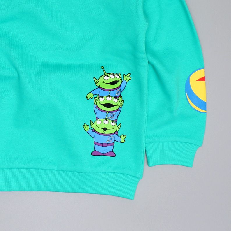 【ベビードール】リトルグリーンメン キャラクターサガラロゴトレーナー 0828K / ベビーサイズ キッズ トップス 長袖 スウェット プルオーバー 春秋冬