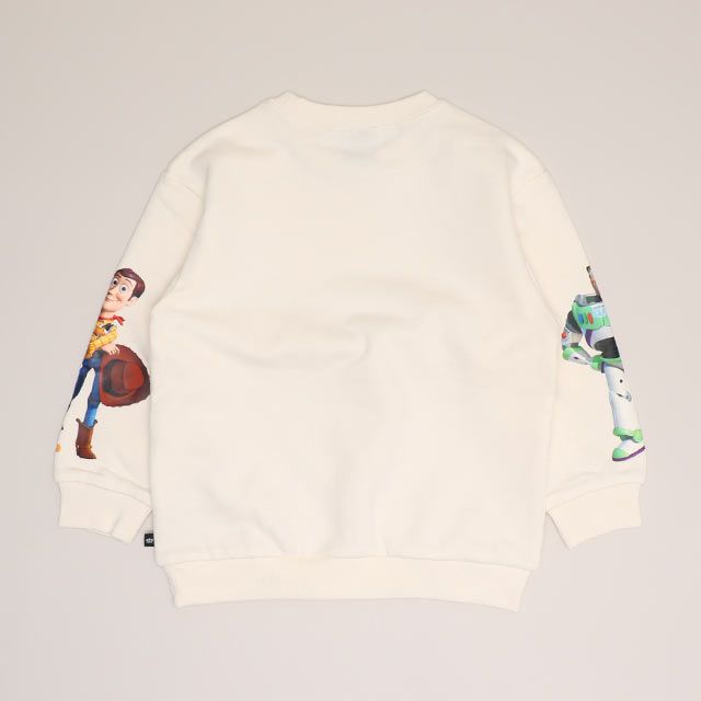 【ベビードール】ウッディ バズ 親子お揃い 袖キャラクタートレーナー 0834K / ベビーサイズ キッズ トップス 長袖 スウェット クルーネック リンクコーデ ペアルック 親子コーデ