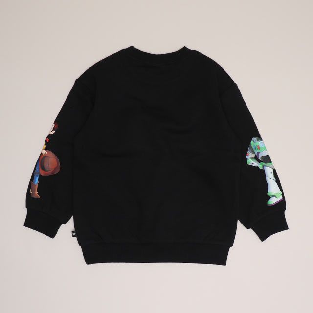 【ベビードール】ウッディ バズ 親子お揃い 袖キャラクタートレーナー 0834K / ベビーサイズ キッズ トップス 長袖 スウェット クルーネック リンクコーデ ペアルック 親子コーデ