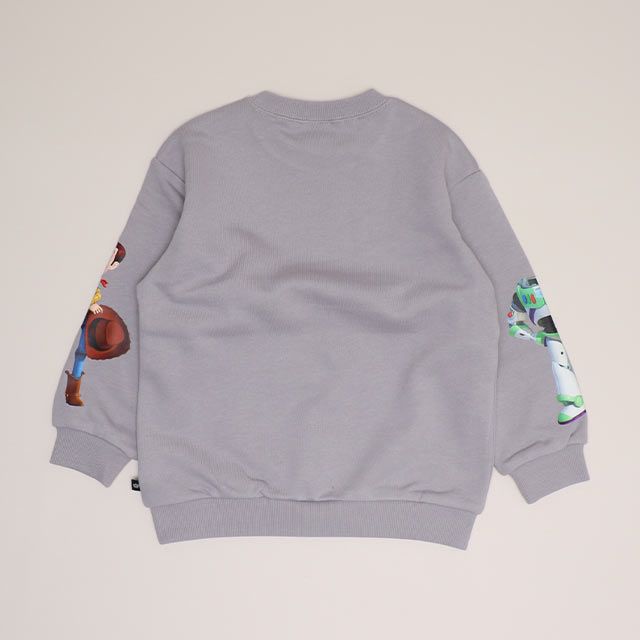 【ベビードール】ウッディ バズ 親子お揃い 袖キャラクタートレーナー 0834K / ベビーサイズ キッズ トップス 長袖 スウェット クルーネック リンクコーデ ペアルック 親子コーデ