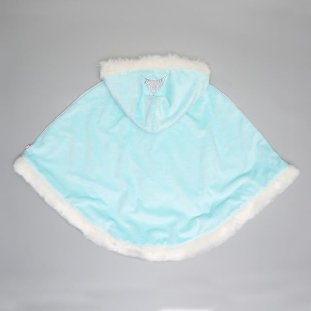 【ベビードール】アナ エルサ プリンセス / ケープ 1230K / ベビーサイズ キッズサイズ トップス アウター ポンチョ マント 羽織り フード付き ふわふわ もこもこ あったか 防寒