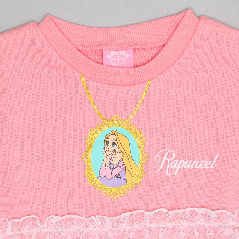 【ベビードール】ラプンツェル プリンセス / チュールトレーナー 0863K / キッズサイズ トップス 長袖 トレーナー スウェット ワンピース ガーリー ガールズコーデ 春秋冬