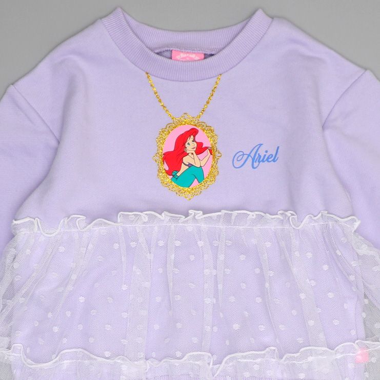 【ベビードール】アリエル プリンセス / チュールトレーナー 0863K / キッズサイズ トップス 長袖 トレーナー スウェット ワンピース ガーリー ガールズコーデ 春秋冬